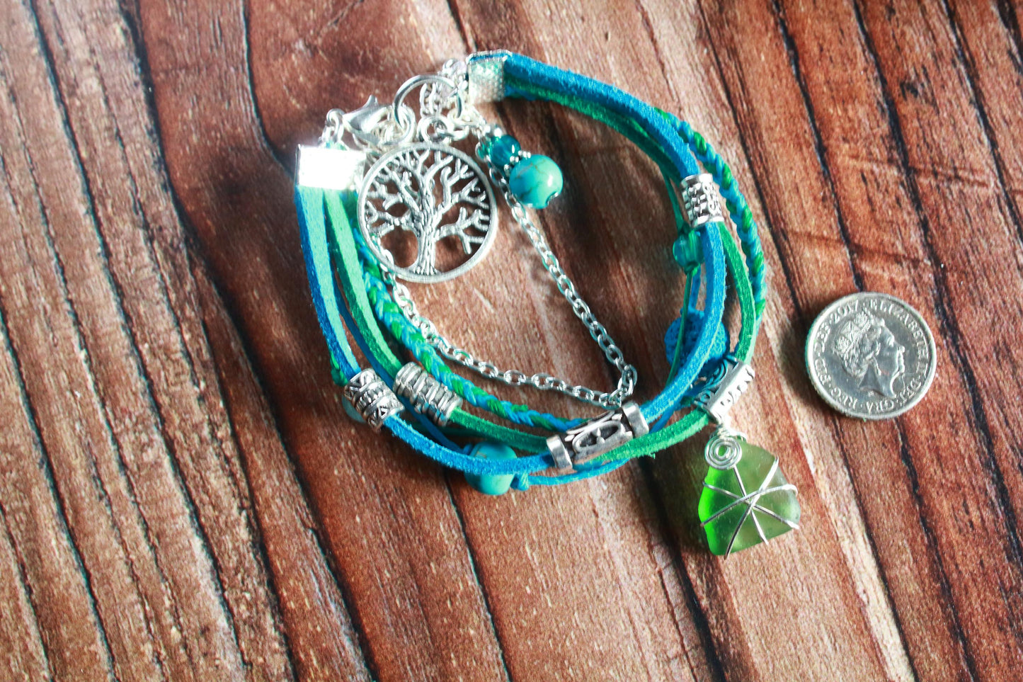 Teal Ocean Inspired Signature Collection Bracelet