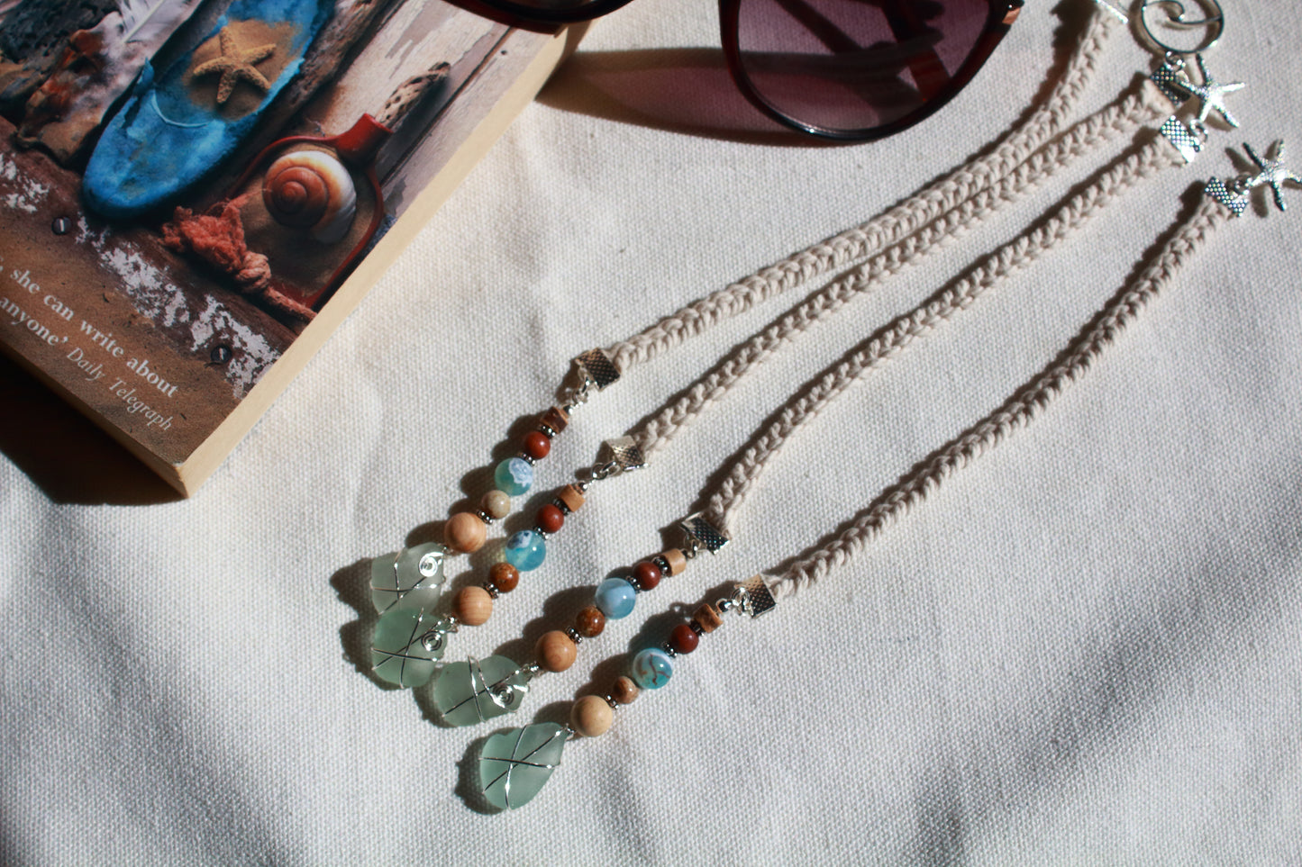 Ocean Inspired Sea Glass Bookmark