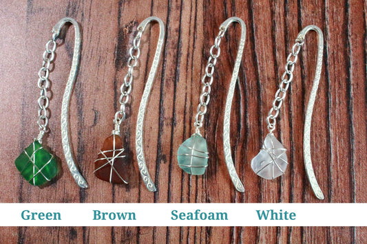 Custom Wrapped Glass & Metal Bookmark