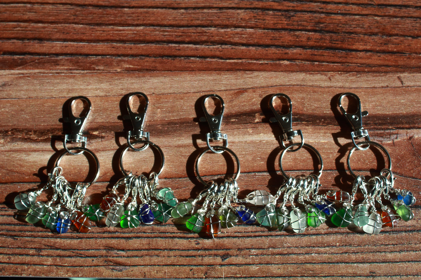 Irish Sea Glass Stitch Markers