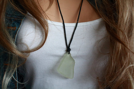 White Unisex Surfer Pendant