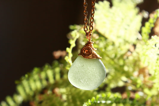 Forest Canopy Spiral Wrapped Necklace
