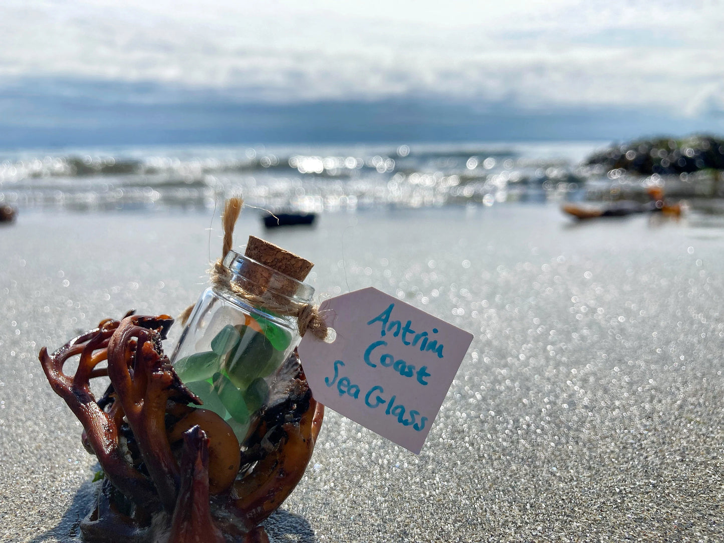 Irish Sea Glass Keepsake Bottle