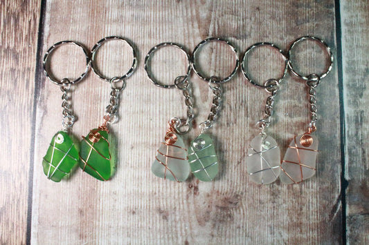 Custom Sea Glass Keyring