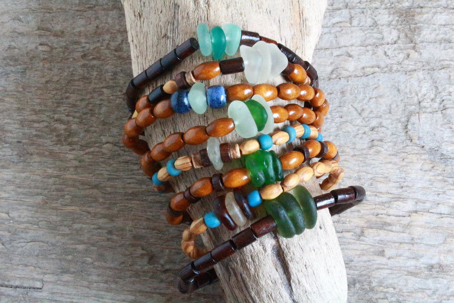 Kelly Green Beaded Surfer Bracelet