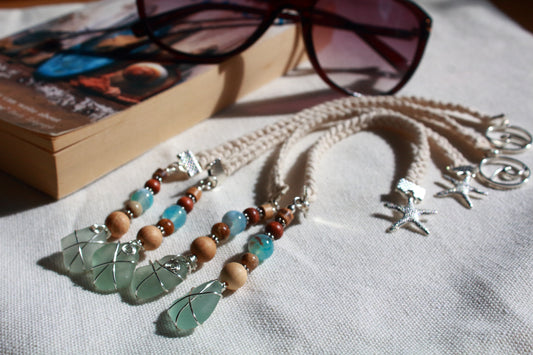 Ocean Inspired Sea Glass Bookmark