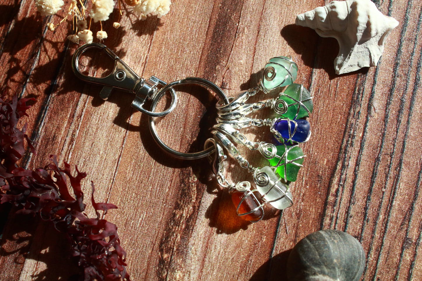 Irish Sea Glass Stitch Markers