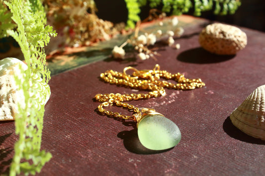Forest Canopy Spiral Wrapped Necklace