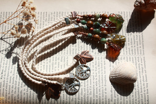 Forest Inspired Sea Glass Bookmark