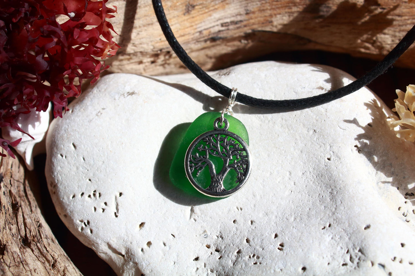 Kelly Green Tree Of Life Choker