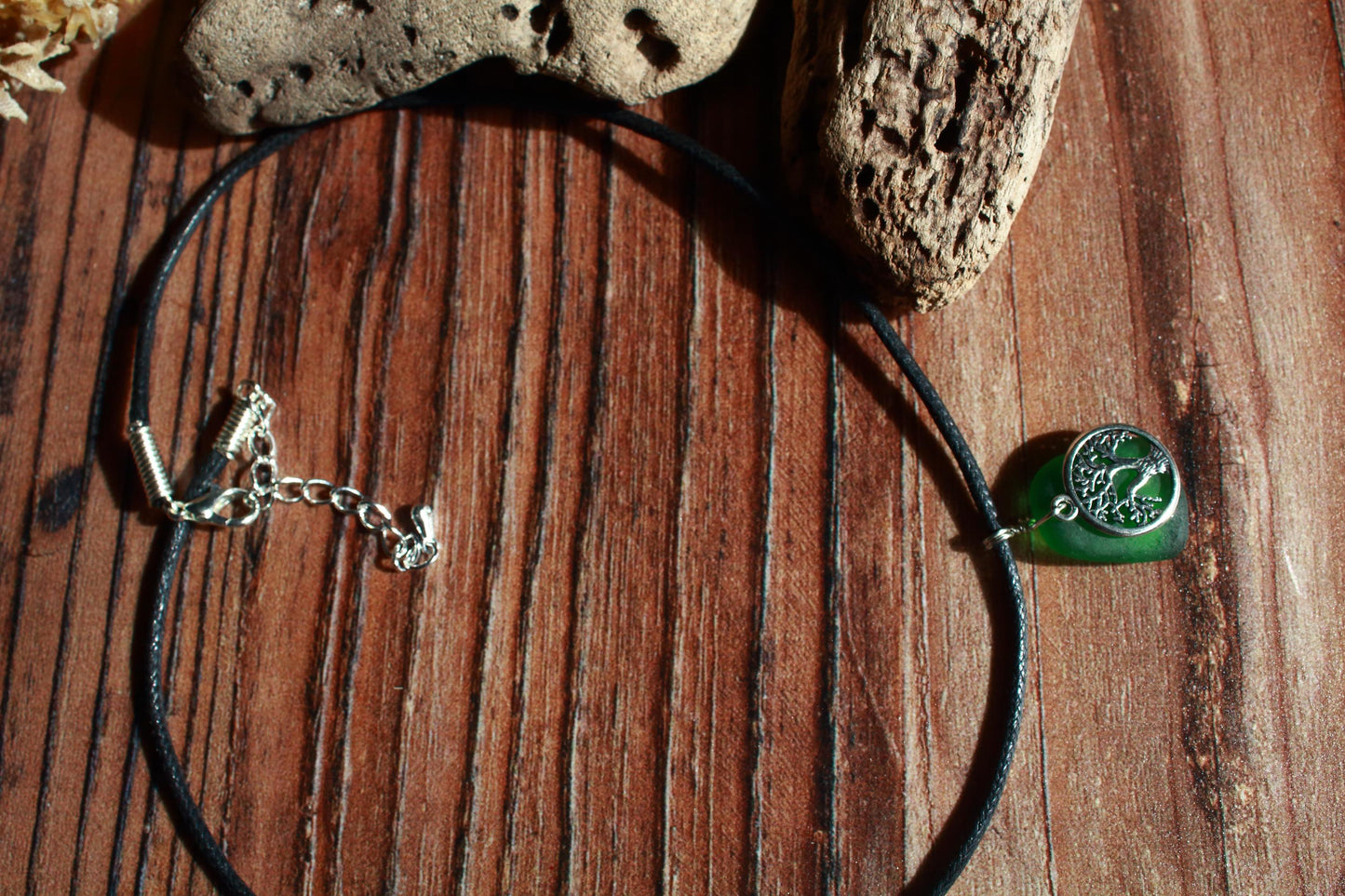 Kelly Green Tree Of Life Choker
