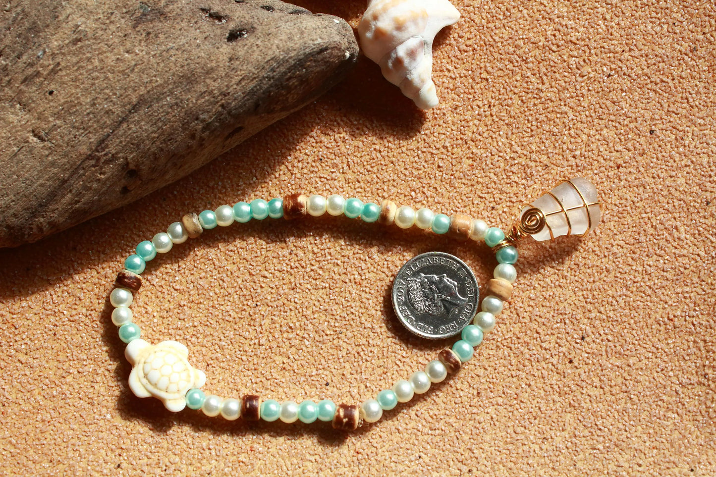Turtle Charm Beach Bracelet