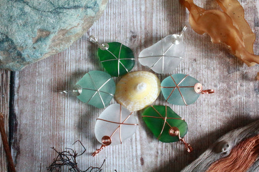 Custom Wrapped Sea Glass Pendant