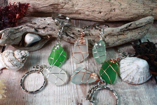 Custom Sea Glass Keyring