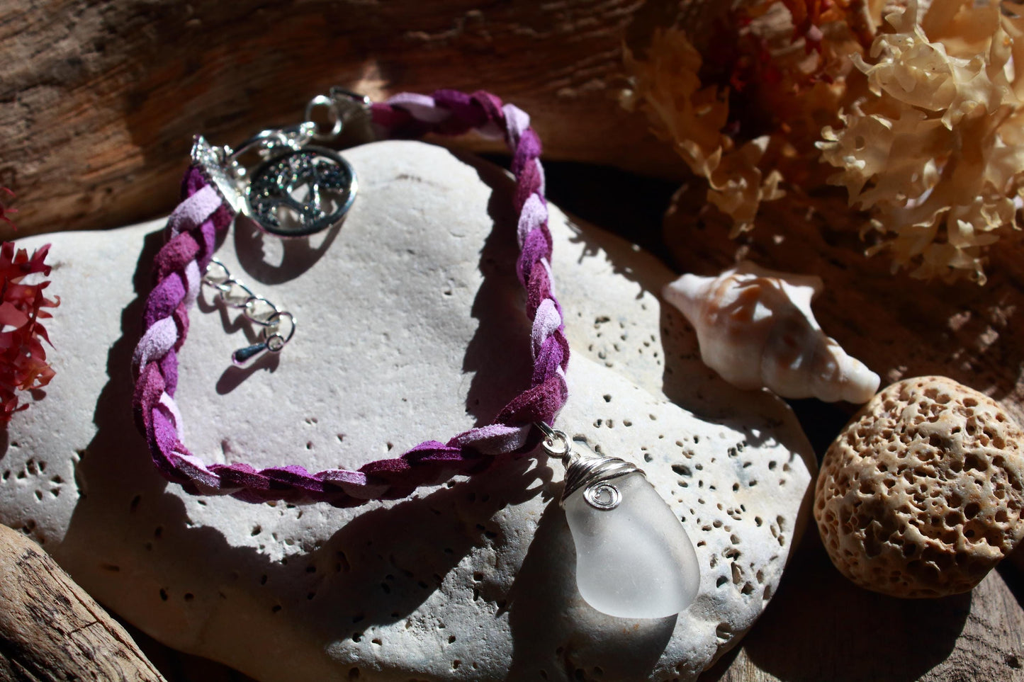 Meadow Inspired Purple Woven Bracelet