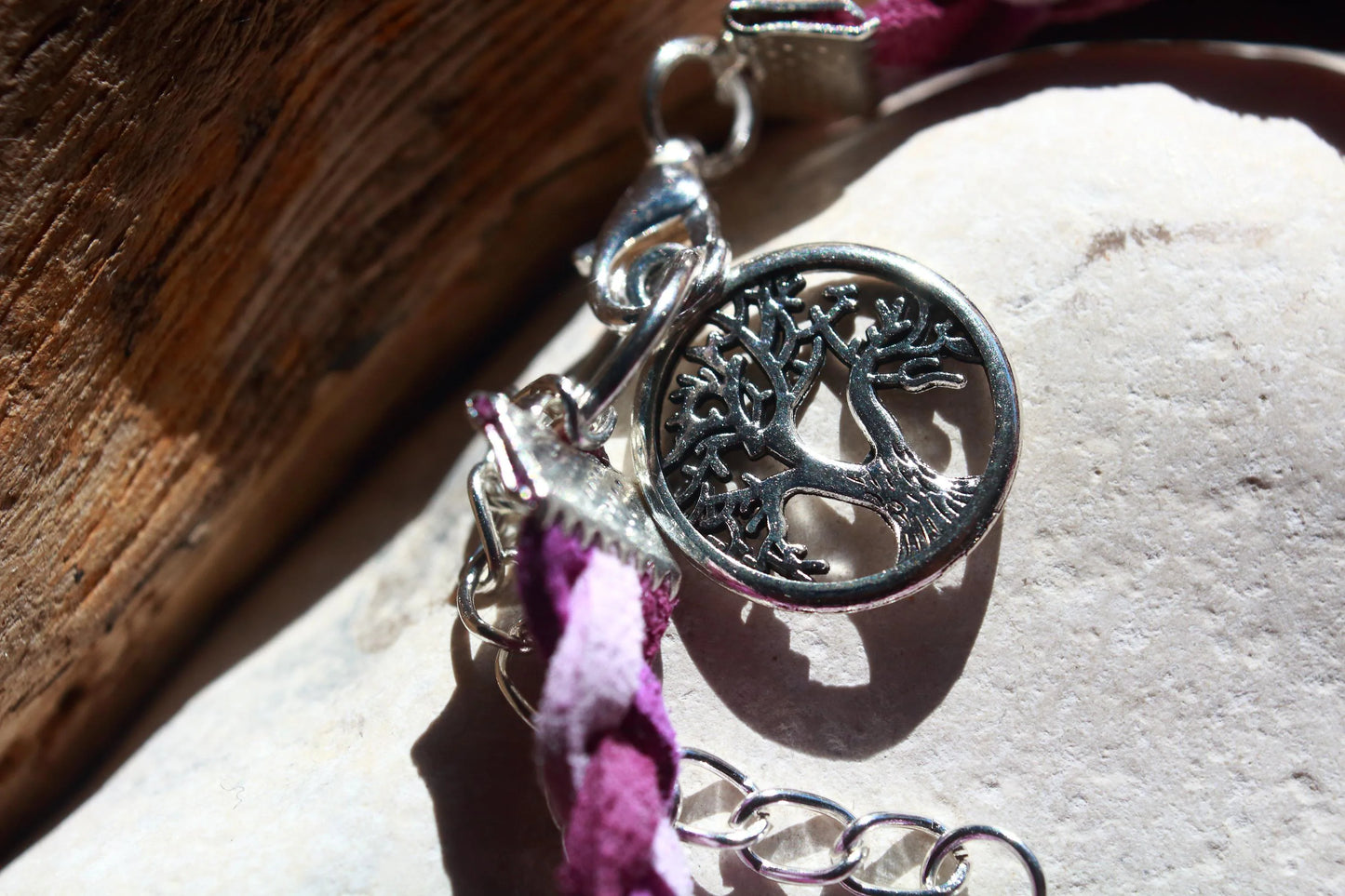 Meadow Inspired Purple Woven Bracelet